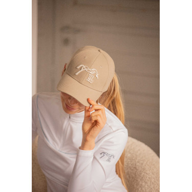 Boné Naomi Pénélope Toupeira / branco Castanho Boné Naomi Pénélope Toupeira / branco Castanho