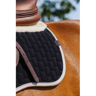 Almofada de sela Equithème Dinard Preto