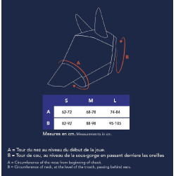 Máscara anti-moscas anti-UV Pro Series Visor Preto