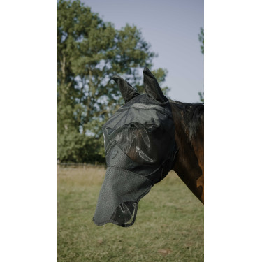 Máscara anti-moscas anti-UV Pro Series Visor Preto