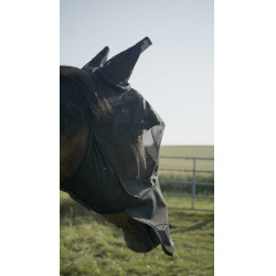 Máscara anti-moscas anti-UV Pro Series Visor Preto