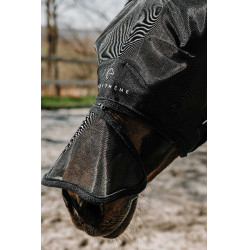 Máscara anti-moscas anti-UV Equithème Zipper Preto