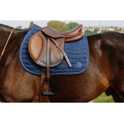 Almofada de sela Je t'aime Equithème Origine Azul