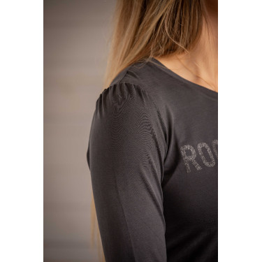 Camiseta de manga comprida Pénélope Lovely Antracite Cinzento Camiseta de manga comprida Pénélope Lovely Antracite Cinzento