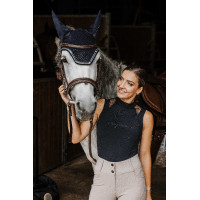 Polo Eu te amo Equithème Alba Preto Polo Eu te amo Equithème Alba Preto