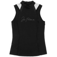 Polo Eu te amo Equithème Alba Preto Polo Eu te amo Equithème Alba Preto