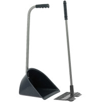 Pá e ancinho Hippotonic Glitter Azul