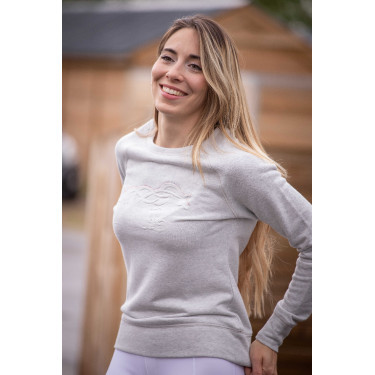 Sweatshirt Pénélope Ully Cinzento Sweatshirt Pénélope Ully Cinzento