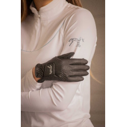 Luvas de equitação Pénélope Lyoni Preto Luvas de equitação Pénélope Lyoni Preto