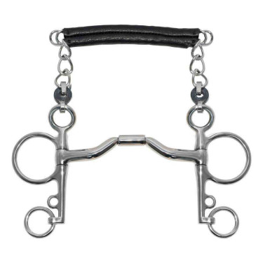 Freio pelham Metalab Elite curvado hastes longas