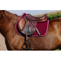 Sela de equitação Riding World em veludo cotelê Bordéus Bordô Sela de equitação Riding World em veludo cotelê Bordéus Bordô