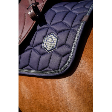 Almofada de sela Equithème Softhex Marinho Azul-marinho