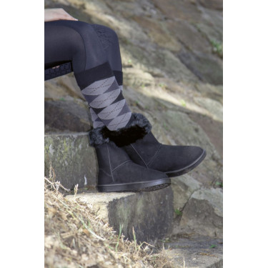 Botas forradas impermeáveis Davos Fur HKM Preto