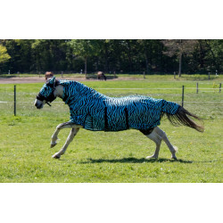 Capa anti-moscas Zebra Aqua HKM Água / preto