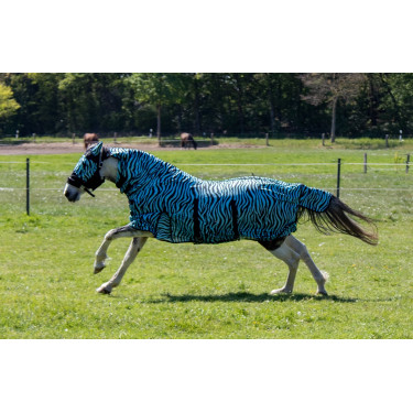 Capa anti-moscas Zebra Aqua HKM Água / preto