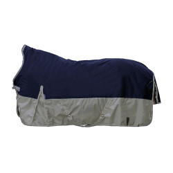 Capa highneck HKM Winnipeg 1200D 200g Azul escuro / cinza claro