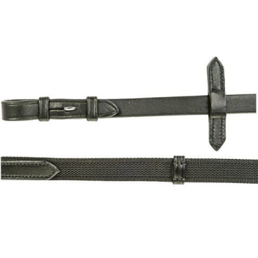 Rendas HKM entrelaçadas de borracha Preto