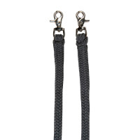 Cabezada etológica Strass com rédeas / longas HKM Cinza / uva Cinzento