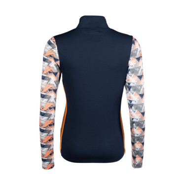 Camiseta técnica HKM Lyon Active de mangas compridas Azul escuro Camiseta técnica HKM Lyon Active de mangas compridas Azul escuro