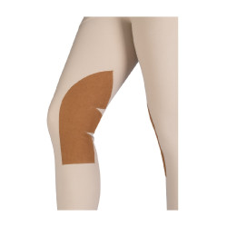 Calça Hunter com reforços em Alos HKM Natural escuro Bege Calça Hunter com reforços em Alos HKM Natural escuro Bege