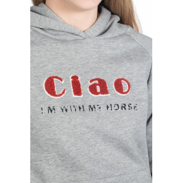 Moletom Ruby HKM Cinza claro / mescla Cinzento