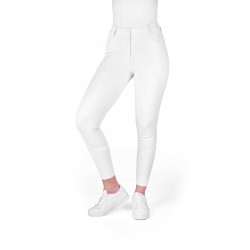 Calça Je t'aime Equithème Elsa infantil Branco