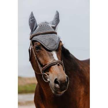 Touca anti-mosca Equithème Chic Cinzento
