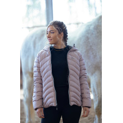 Casaco acolchoado Je t'aime Equithème Lutha Preto / rosa