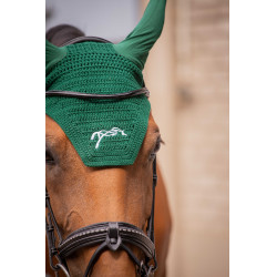 Touca para cavalos Pénélope Algodão Verde escuro Touca para cavalos Pénélope Algodão Verde escuro