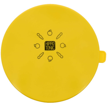 Tampa Hippotonic Balde Maçãs e Cenouras Amarelo