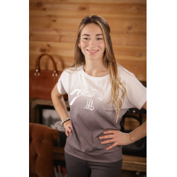 T-shirt Poppy Strass Pénélope Cinza tie-dye Cinzento T-shirt Poppy Strass Pénélope Cinza tie-dye Cinzento