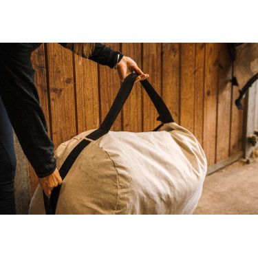Saco de feno Hippotonic de transporte Cru Bege Saco de feno Hippotonic de transporte Cru Bege