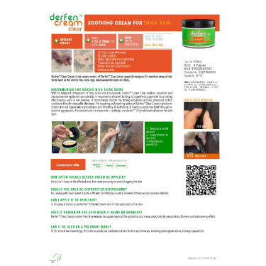 Creme Animaderm Derfen™ Clear Creme Animaderm Derfen™ Clear