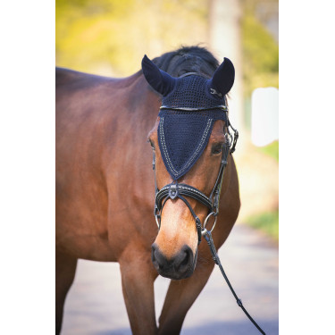 Touca para cavalos longa Pénélope com strass Touca para cavalos longa Pénélope com strass