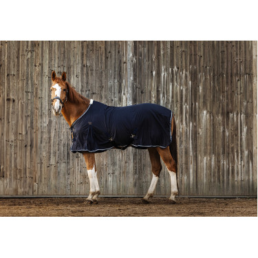 Camisa Equithème Micro mesh Azul-marinho Camisa Equithème Micro mesh Azul-marinho