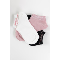 Meias Harcour Suzanne em pack de 3 Preto / rosa Meias Harcour Suzanne em pack de 3 Preto / rosa