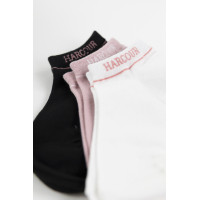 Meias Harcour Suzanne em pack de 3 Preto / rosa Meias Harcour Suzanne em pack de 3 Preto / rosa