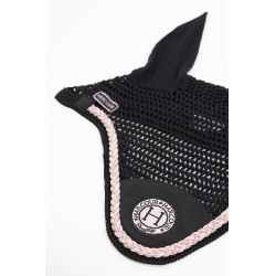 Touca para Cavalo Harcour Suzette Preto / rosa