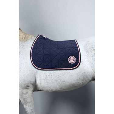 Manta de sela Harcour Suze Marinho / rosa Azul Manta de sela Harcour Suze Marinho / rosa Azul