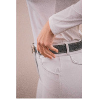 Polo de competição Pénélope Séville Mesh mangas compridas Branco