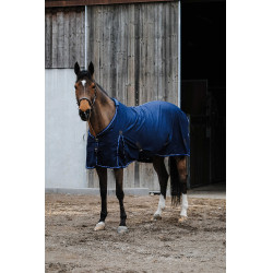 Camisa policotton Equithème Classic Azul-marinho