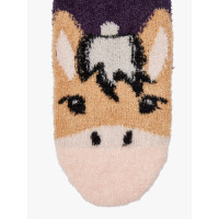 Meias LeMieux Fluffy Character Chancer Castanho Meias LeMieux Fluffy Character Chancer Castanho