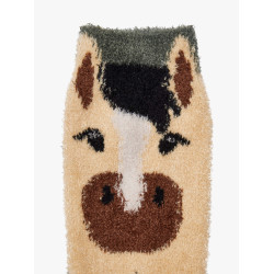 Meias LeMieux Fluffy Character Sonho Bege