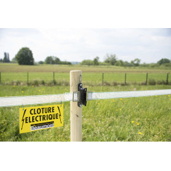 Placa de sinalização cerca elétrica Beaumont