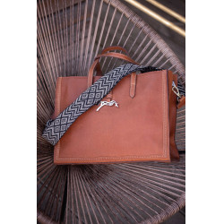 Bolsa Pénélope Romane Conhaque Castanho Bolsa Pénélope Romane Conhaque Castanho