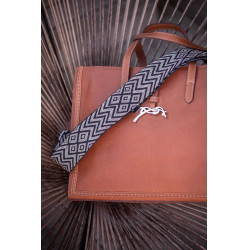 Bolsa Pénélope Romane Conhaque Castanho Bolsa Pénélope Romane Conhaque Castanho