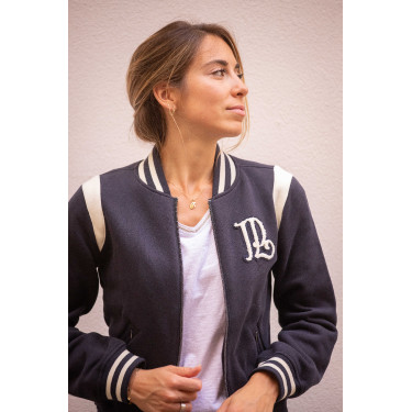 Suéter Pénélope University Marinho / branco sujo Azul-marinho Suéter Pénélope University Marinho / branco sujo Azul-marinho