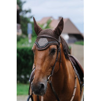 Boné antimosca Equithème Domino Cobre Castanho Boné antimosca Equithème Domino Cobre Castanho