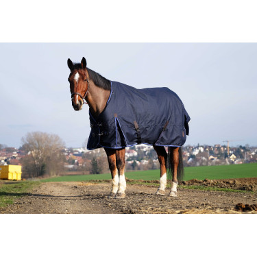 Capa Equithème Classic 1200D Azul-marinho Capa Equithème Classic 1200D Azul-marinho