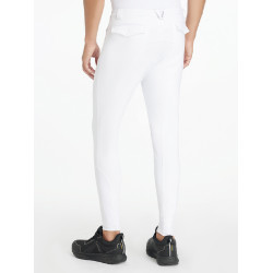 Calças de equitação LeMieux com fundo de silicone Sports para homem Branco